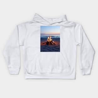 beach campfire Kids Hoodie